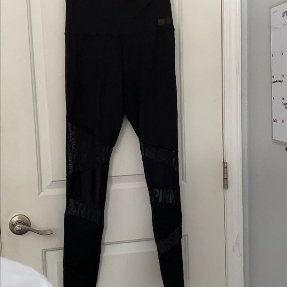 Victoria Secret + PINK black leggings